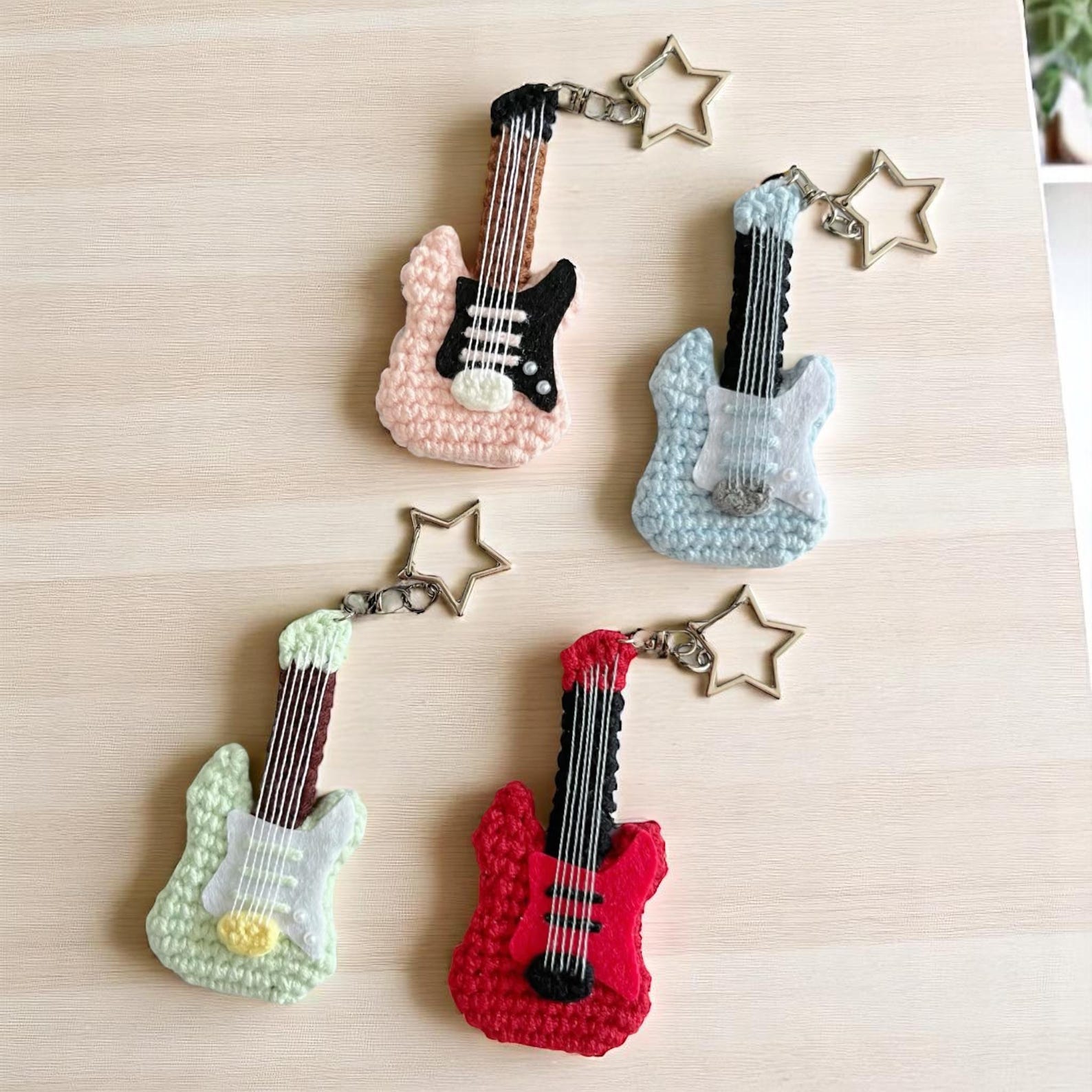 Guitar Keychain Crochet Pattern, Guitar Amigurumi, Music Lover ...