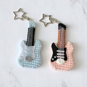 Guitar Keychain Crochet Pattern, Guitar Amigurumi, Music Lover ...