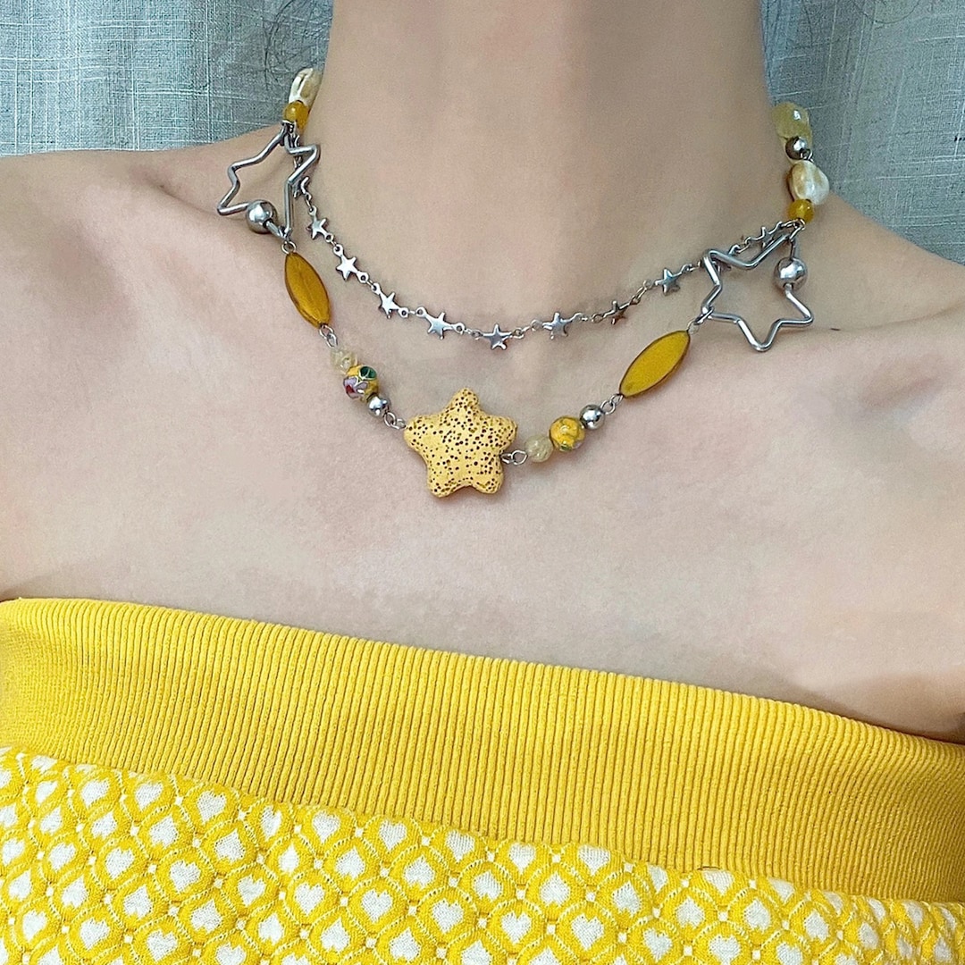 Star Jewelry Fairycore Necklace,y2k Necklace,y2k Jewelry ,grunge