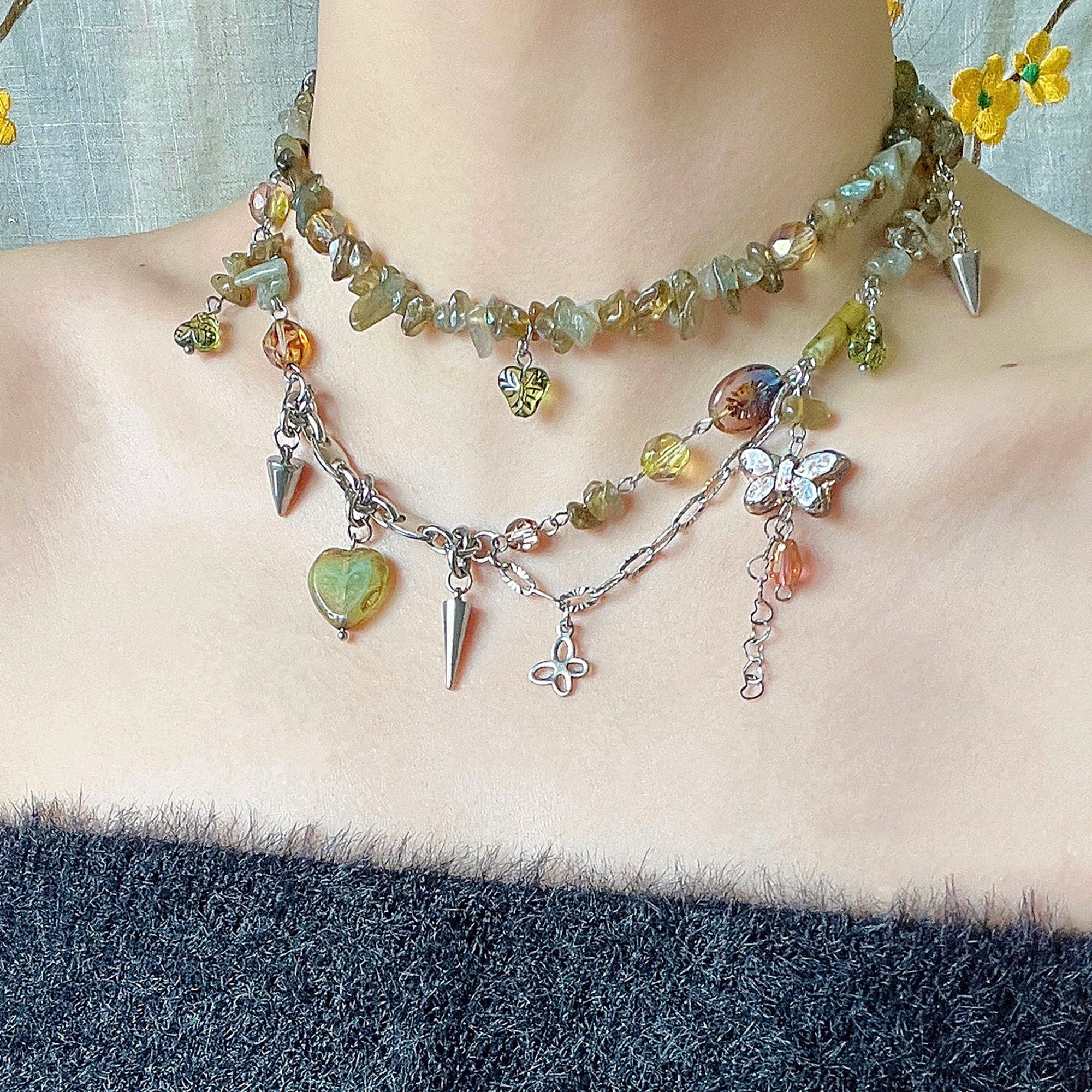 Goth on sale fairycore jewelry