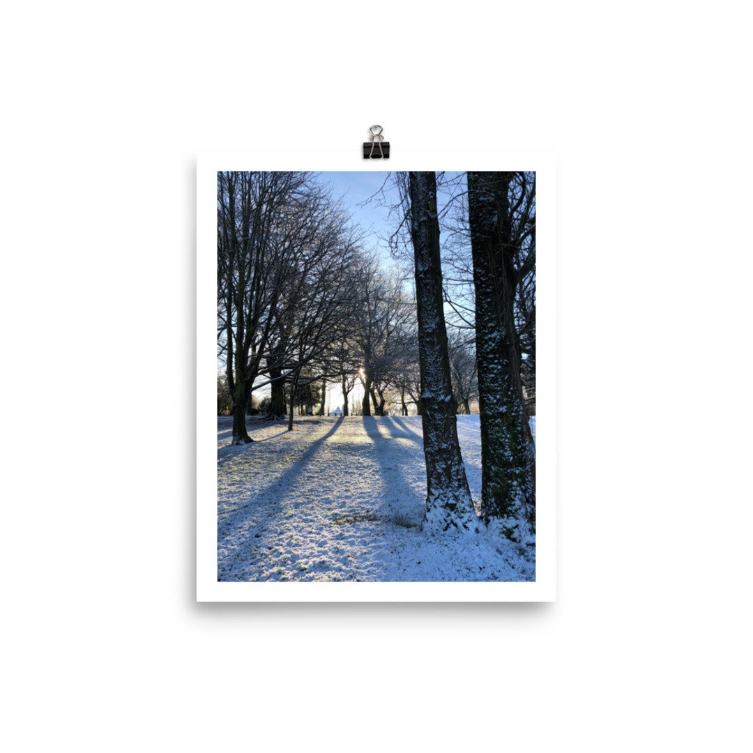 8x10 Winter Scene Poster - Etsy