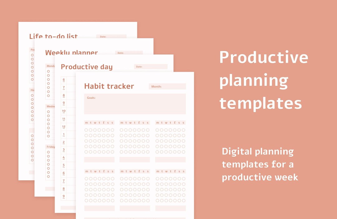 Productive Planning Templates | Planner 2023 | to Do List | Goodnotes ...