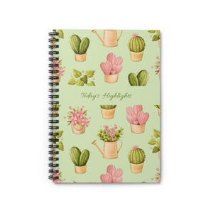Personalisierte Spiralblock, Lineal, Garten Notizbuch