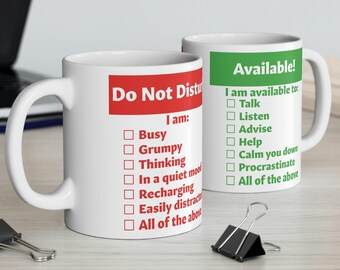 Do Not Disturb / Available Mug