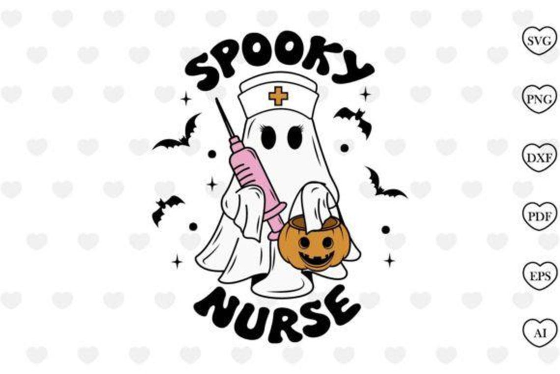 Spooky Nurse Svg Png, Halloween Svg, Png File Nurse - Etsy