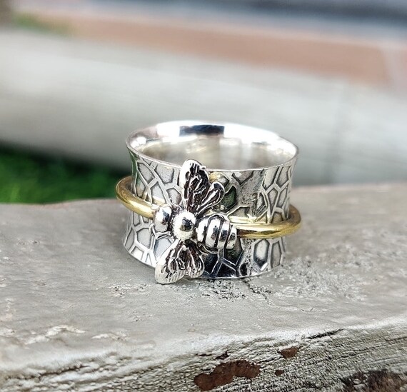 Honey Bee Silver Ring 925 Sterling Silver Ring Handmade Ring