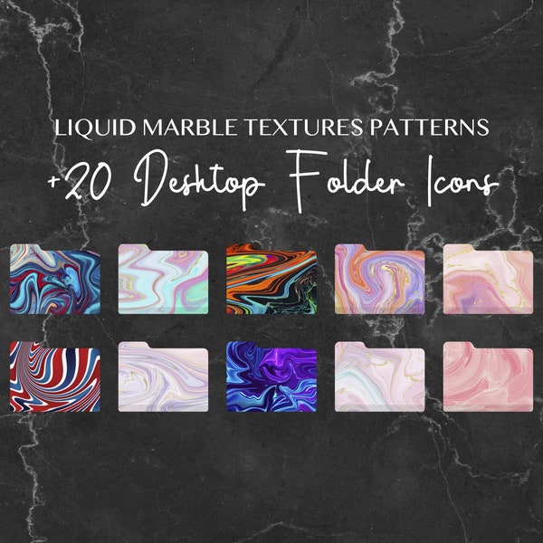 Marble Desktop Etsy