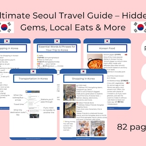 Ultimate Seoul Travel Guide PDF – Korea Tips, Street Food, Local Apps & Must-See Spots