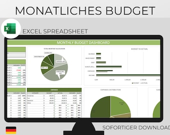 Digital Budget Planner (German) | Excel Household Book