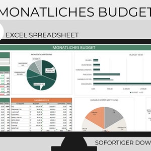 Excel Haushaltsbuch Deutsch Haushaltsbuch Excel Vorlage Deutsch Monatlich Budgetplaner Excel