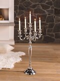 Handmade 5-Arm Candelabra: Elegant Tabletop Candlestick Holder, 23" Home Decor