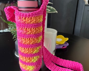 Crochet Water Bottle Holder/Carrier