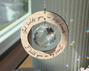 Memorial Crystal Suncatcher Sympathy Gift for Loss of a Loved One