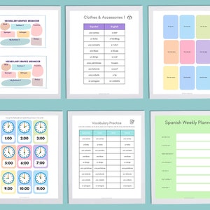 Spanish Language Learning E-Book: Level 2 Vocabulary & Grammar (PDF)