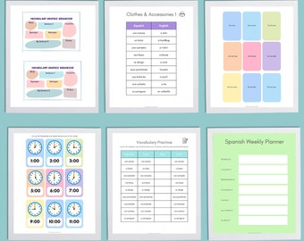 Spanish Language Learning E-Book: Level 2 Vocabulary & Grammar (PDF)