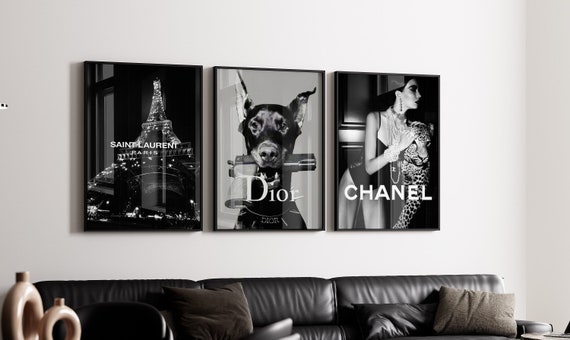 Coco Chanel Pictures Wall, Perfume Pictures Home Decor