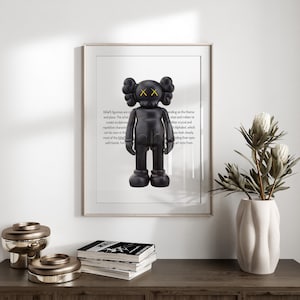 Hypebeast Toys Poster Set van 3, Hypebeast Figuur Afdrukbare Muurkunst, Minimalistisch Hypebeast Decor, Cadeau voor vriend, Art Deco afbeelding 5