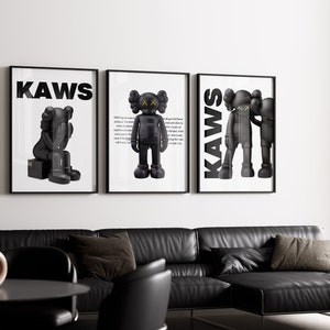 Lot de 3 affiches de jouets Hypebeast, art mural imprimable figurine Hypebeast, décoration Hypebeast minimaliste, cadeau pour petit ami, art déco image 3