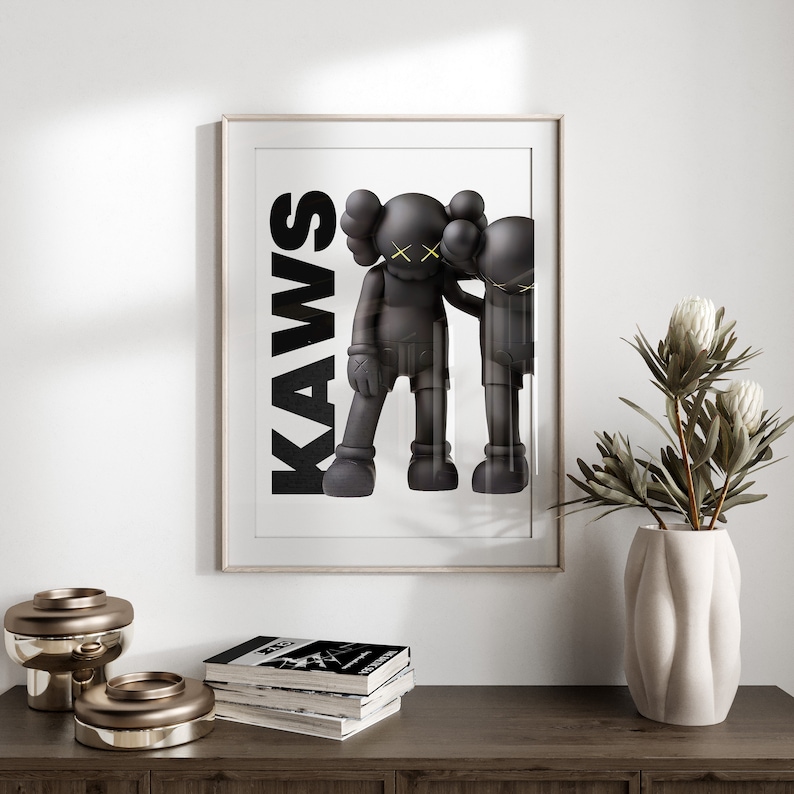 Lot de 3 affiches de jouets Hypebeast, art mural imprimable figurine Hypebeast, décoration Hypebeast minimaliste, cadeau pour petit ami, art déco image 6