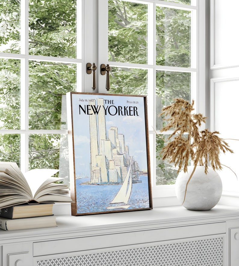 The New Yorker Magazine Cover Poster Set of 6 the New Yorker Etsy