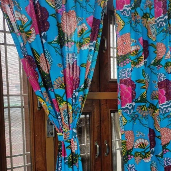 Shower Curtain With Matching Window Curtain Etsy