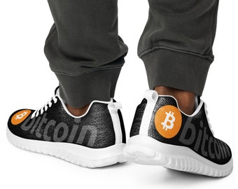 Men’s athletic Bitcoin shoes black