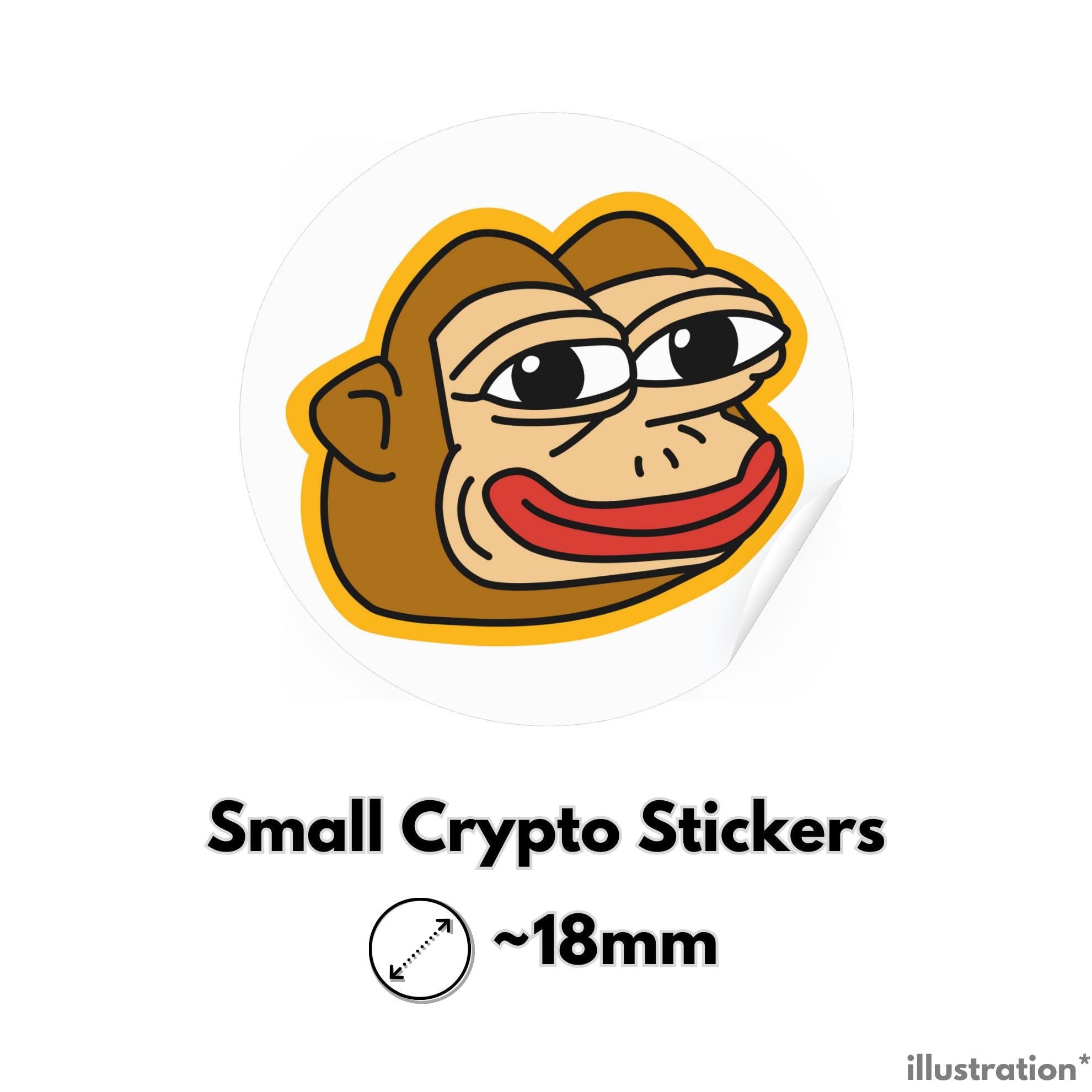 Ponke Crypto Stickers - Etsy Canada