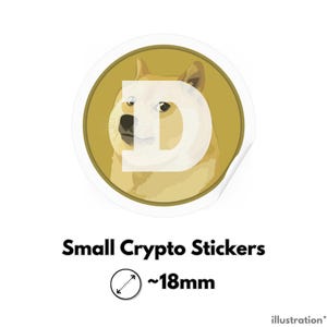 Doge coin stickers