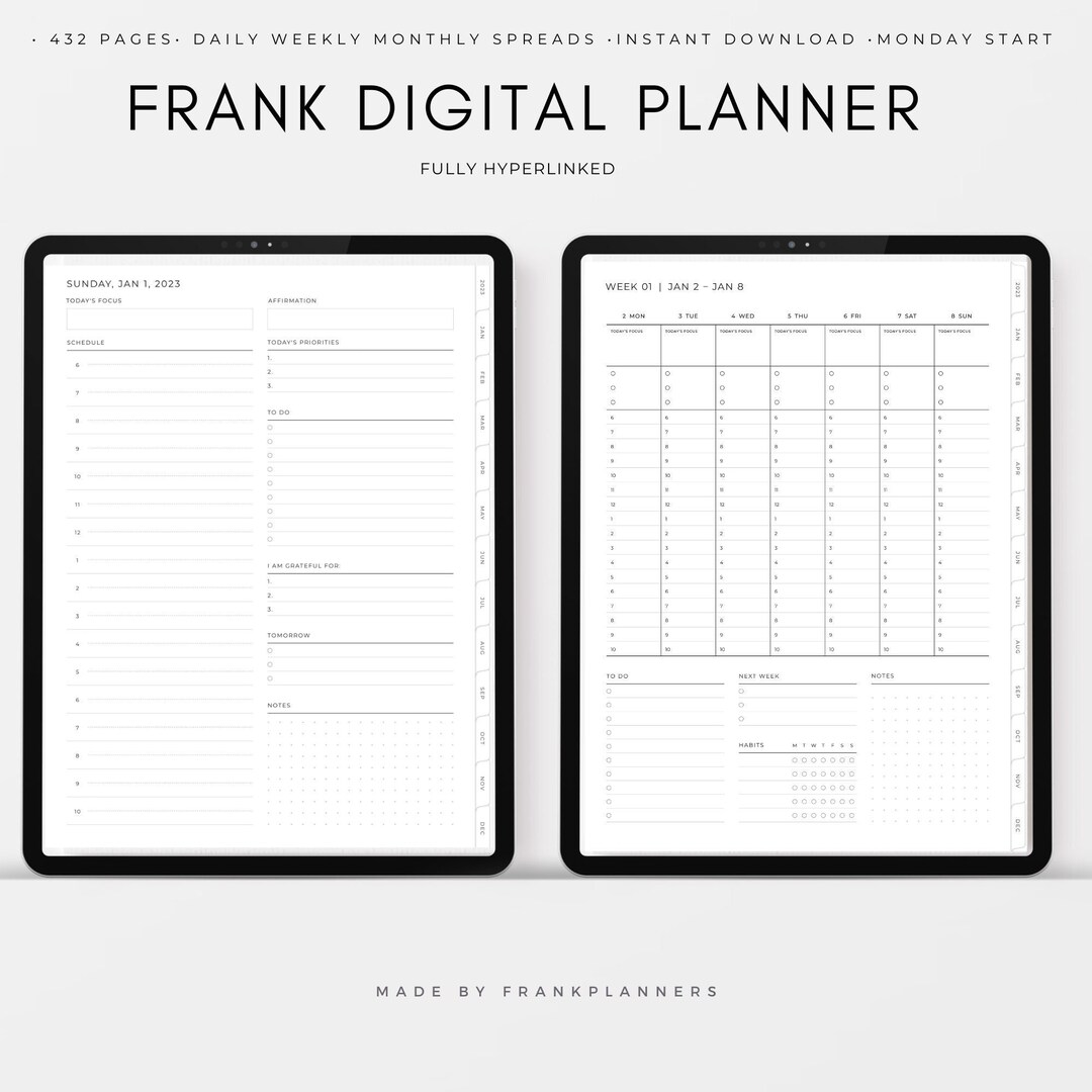 2023 Digital Planner . Planners Digital Digital Planner Monthly Digital