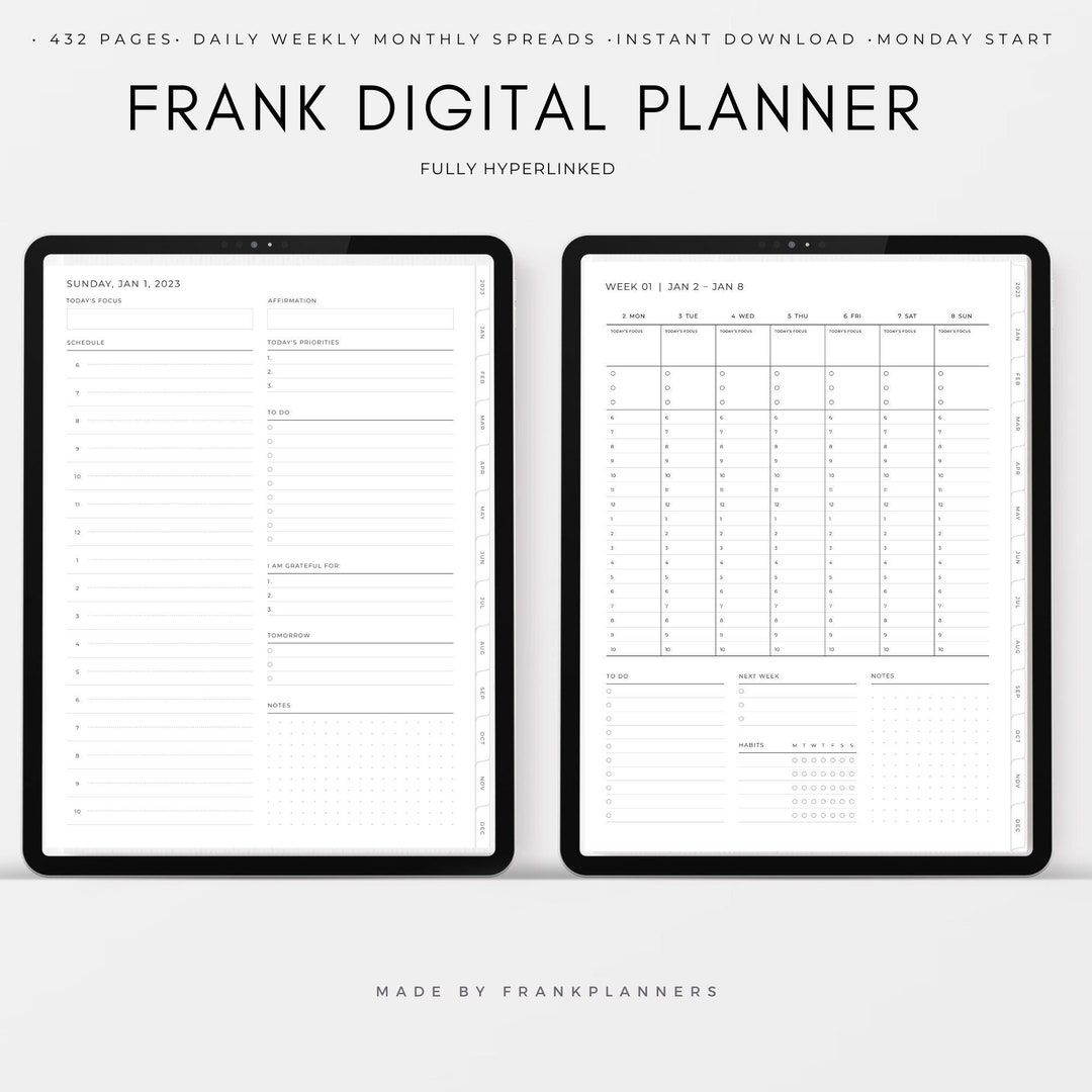Digital Planner iPad Goodnotes Planner Digital Journal Notability