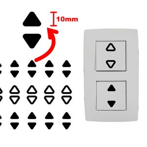 Slimme Home Schakelaar Sticker ARROW Aan en Uit Wipschakelaar