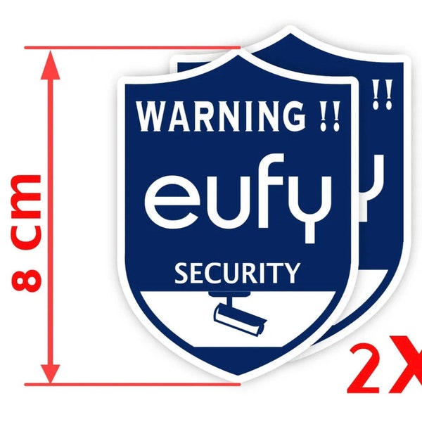 2 X Aufkleber Eufy Security Sticker Vinyl 8cm