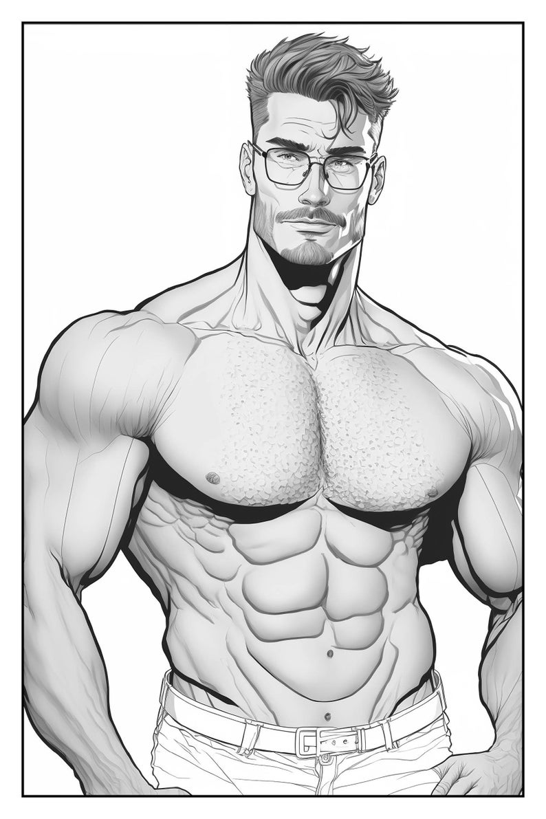 Gay Boys Coloring Book for Adults Vol.04 - Etsy