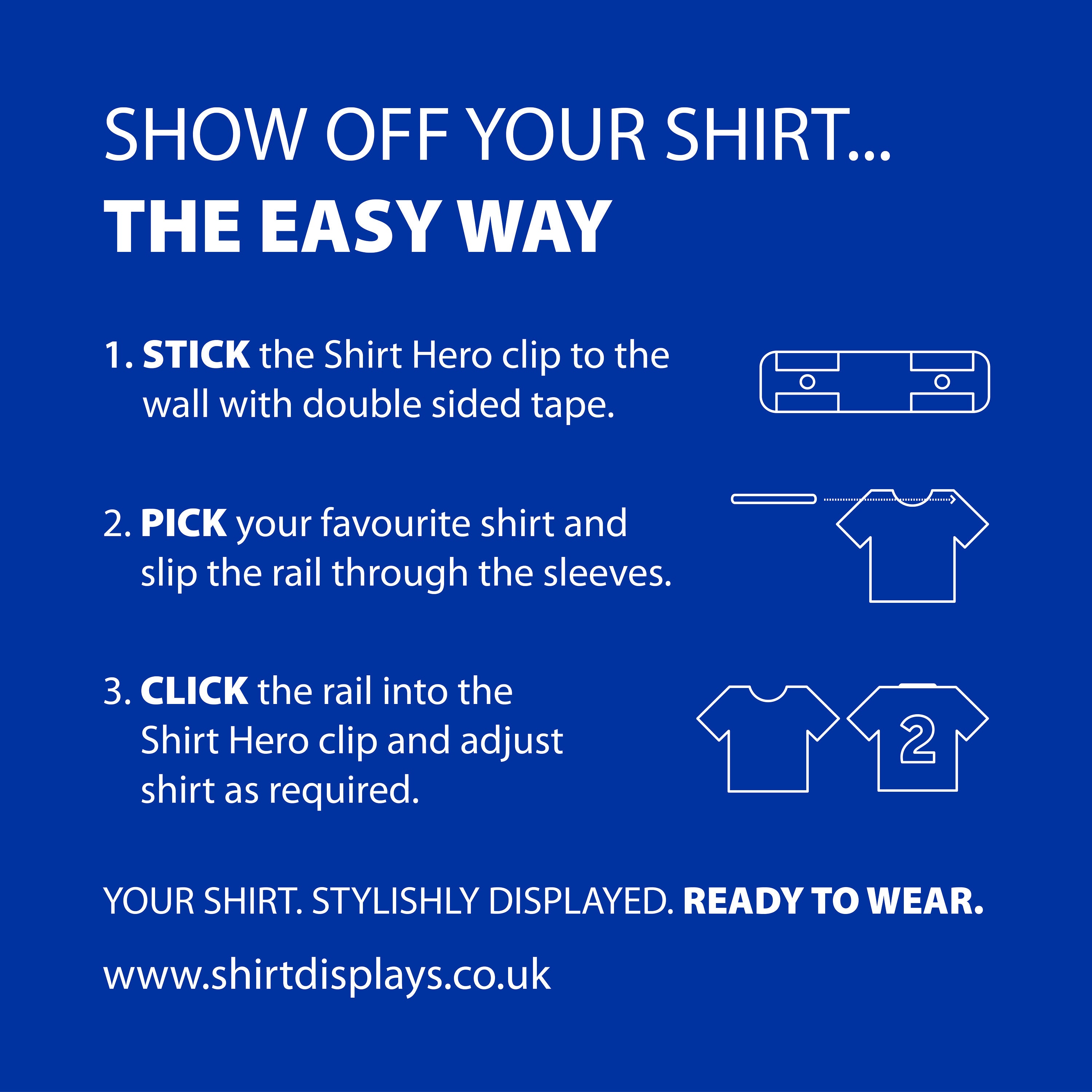 4 X SHIRT HERO Shirt Display Mount Etsy UK