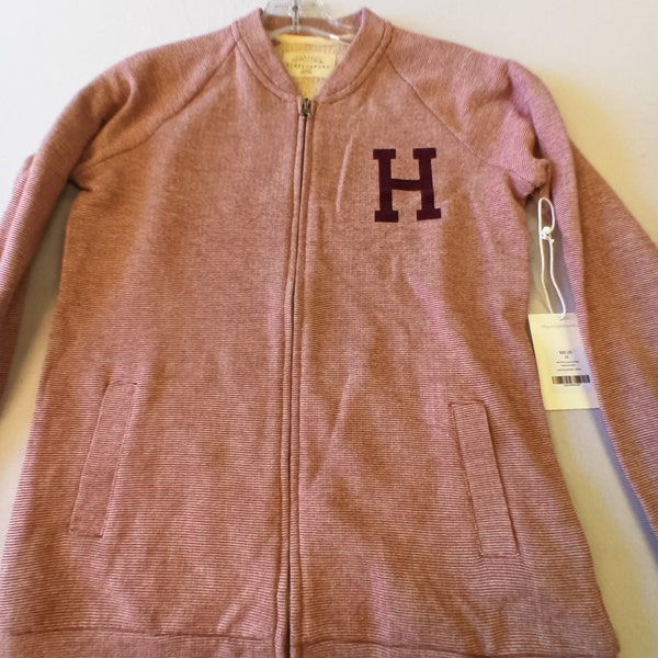 New Harvard striped bomber jacket