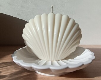 SET candle and shell tray