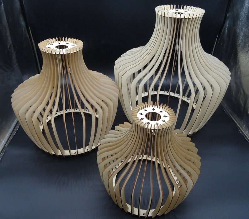 HoLziKAT hanging lamp Zuko, ASSEMBLED, lampshade, wooden lamp, WITHOUT socket and bulb, handmade, handcrafted, handmade image 5