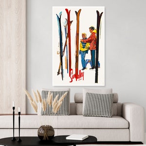 Vintage Sun Valley Idaho Ski Poster