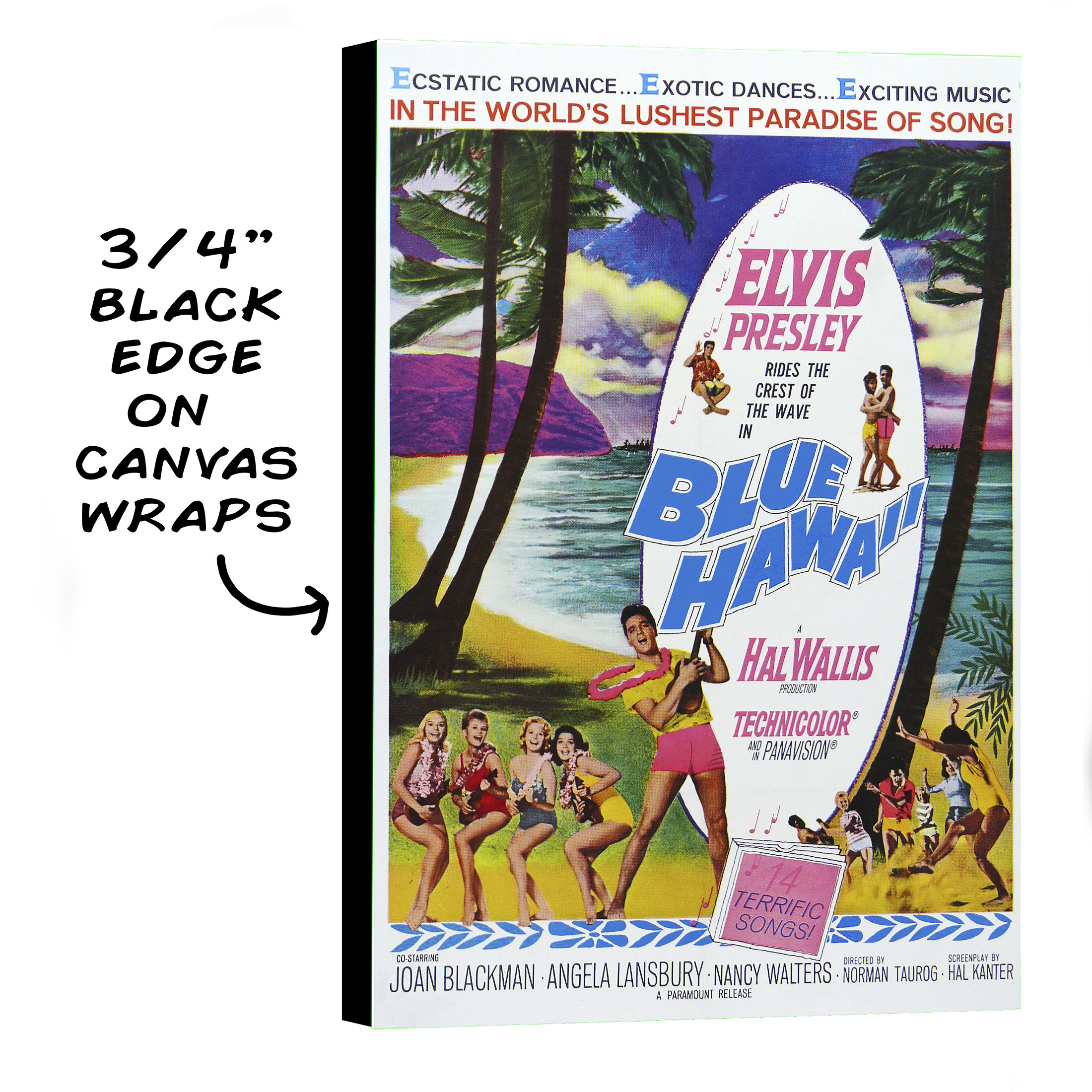 Vintage Elvis Presley Blue Hawaii Musical Movie Poster - Etsy