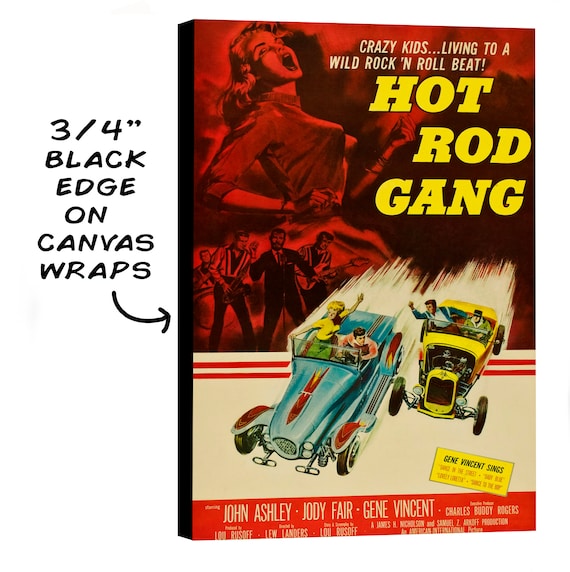 1958年　Hot Rod Gang 映画　ポスター　Gene Vincent Summer Camp Week 1: Hot Rod Gang/Fury Unleashed