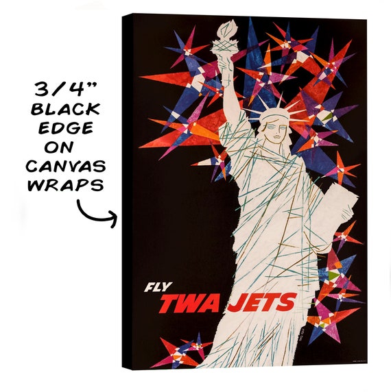 TWA航空ビンテージ オリジナルポスター 60年代 TWA Trans World Airlines 1950s Vintage Style Aviation Travel