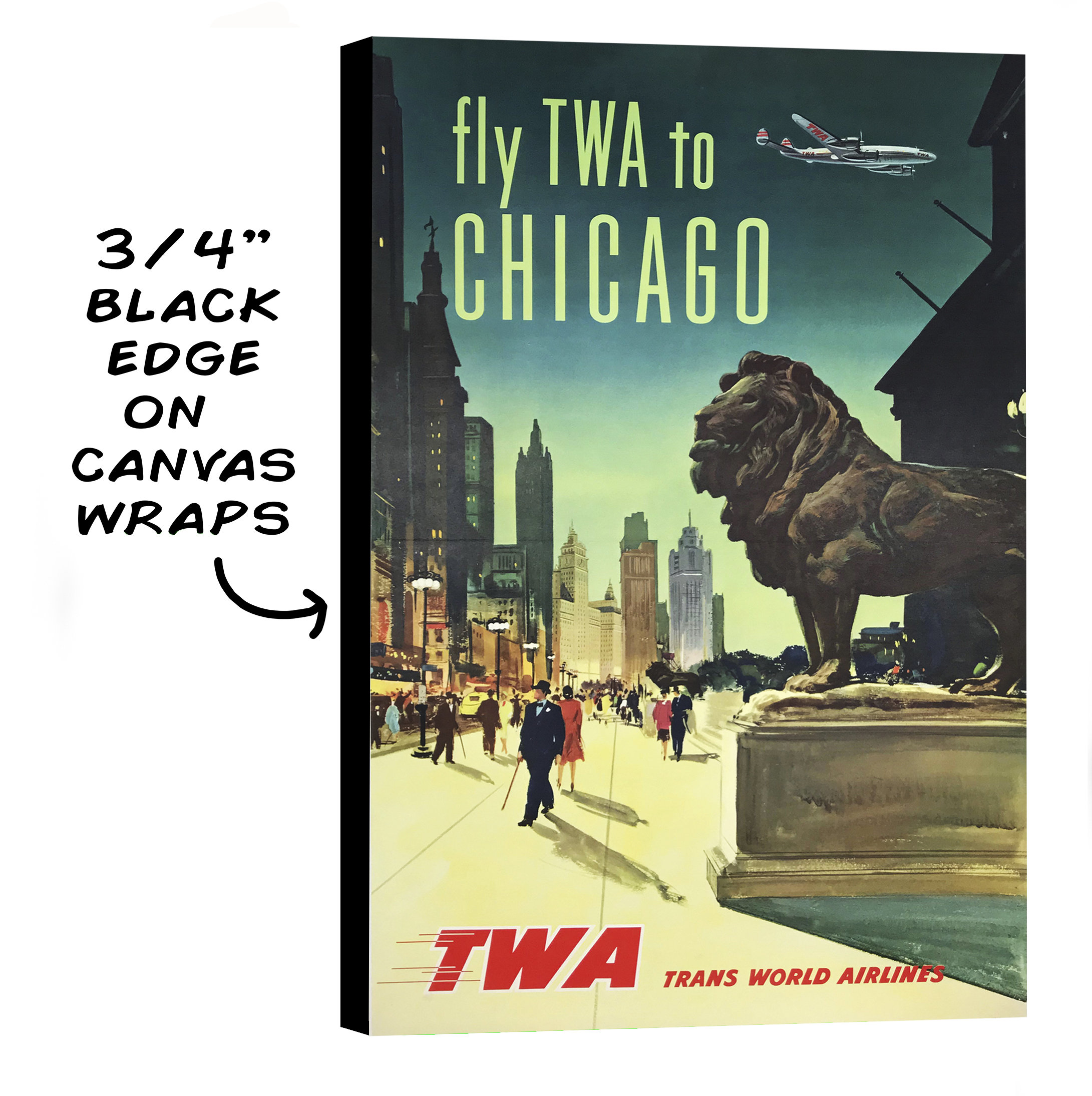 Affiche Vintage Originale De La TWA, Allemagne, 1959 - En Vente Sur - Foto 7