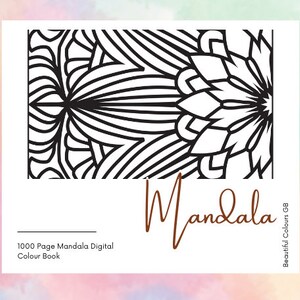 Mandala Colouring 1000 Pages for Adults
