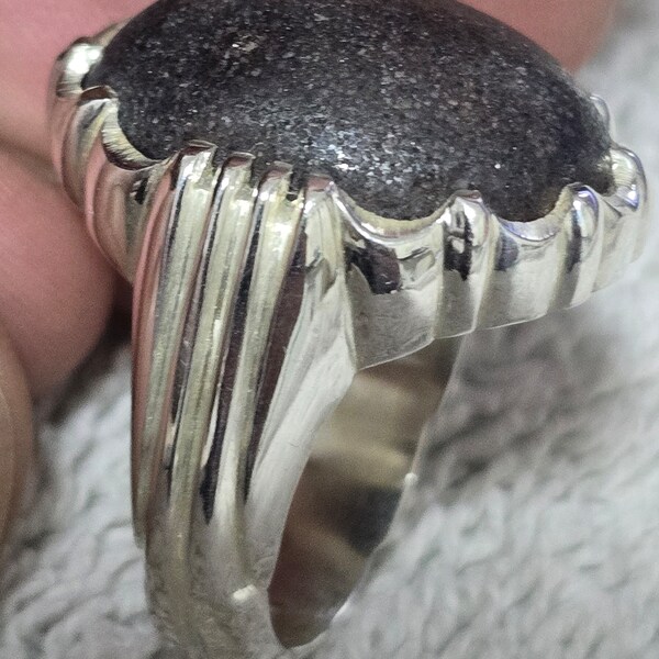 natural pure rare iraq spiritual hebhab stone energy and power ring