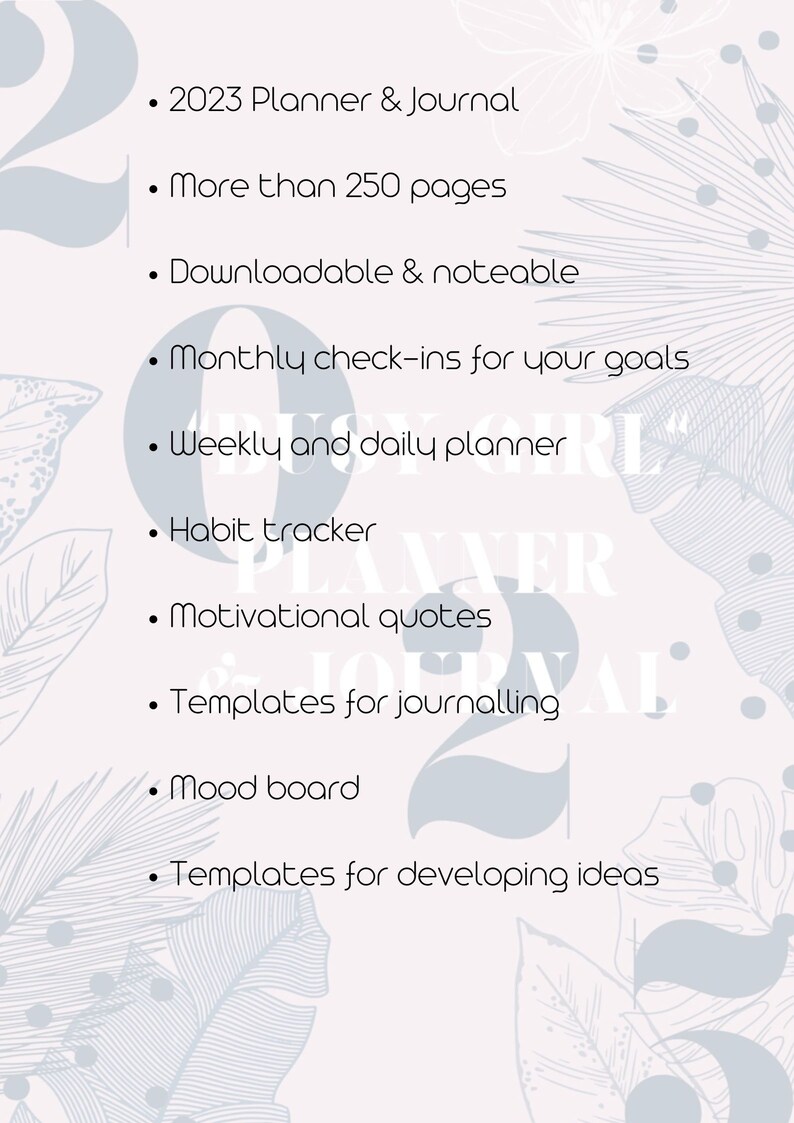 2023 Digital Planner and Journal Goodnotes Planner I iPad Planner