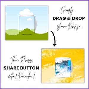 11 oz 15 oz Rotating Mug Mockup Canva Video Mockup Canva Frames Mockup
