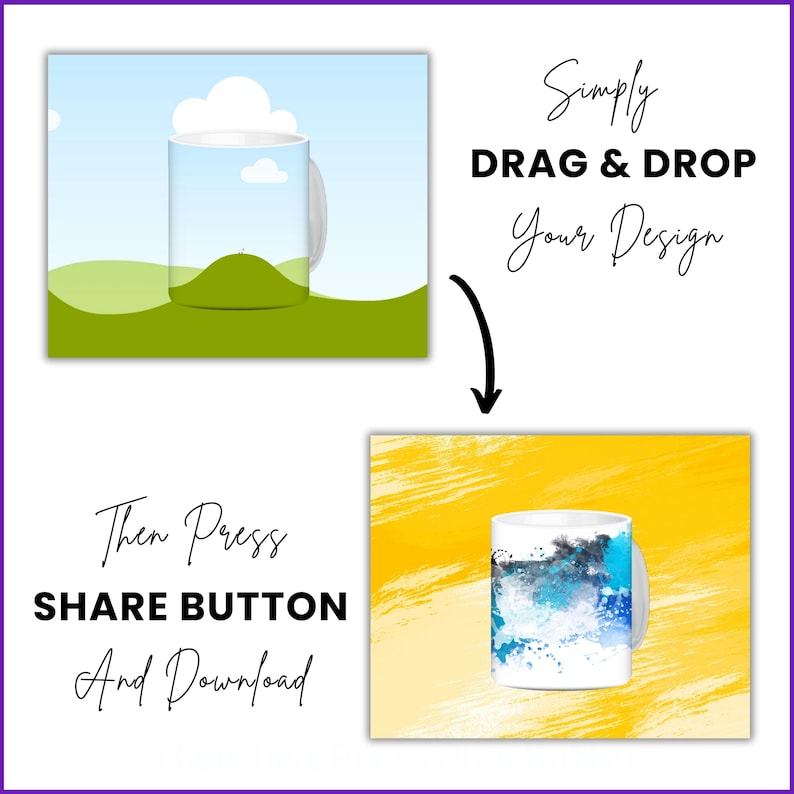 11 oz 15 oz Rotating Mug Mockup Canva Video Mockup Canva Frames Mockup