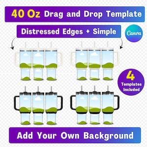 40oz Tumbler Mockup Distressed Edges 40 Oz Tumbler Mockup 40oz Tumbler Template Tumbler With Handle 40oz Handle Tumbler Canva 40oz Mockup