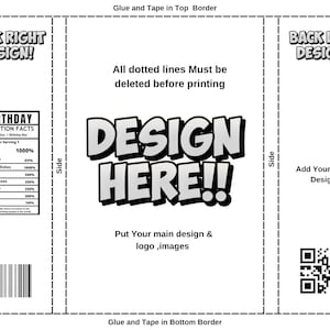 DIY Party Favor Canva Drag And Drop Printable Label Template