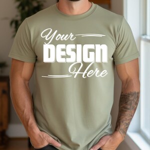 42 Colors Bella Canvas 3001 Mockup Bundle Men Bella Canvas Mockup Bundle